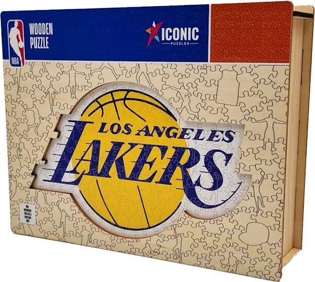 Actual product image Iconic NBA - Los Angeles Lakers - Logo - Wooden Puzzle Size M (270 pieces) (270 pieces)