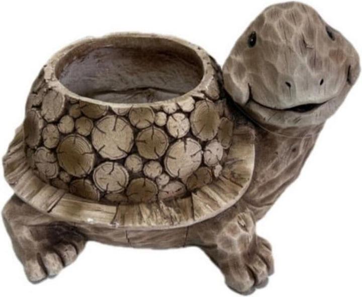 Actual product image Colibri Flower pot turtle light brown (33.80 cm)