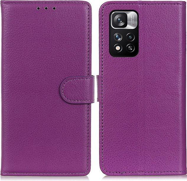 Produktbild MU Classic Litchi Leder Bookcover Series (Xiaomi Redmi Note 11 Pro+ 5G, Xiaomi Redmi Note 11 Pro 5G)