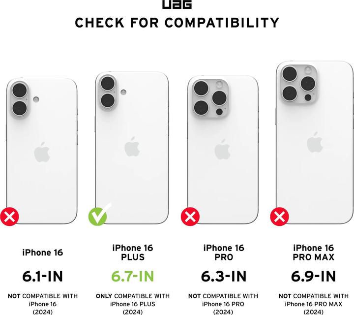 Valori nutrizionali e ingredienti UAG Monarch Pro (Apple iPhone 16 Plus)