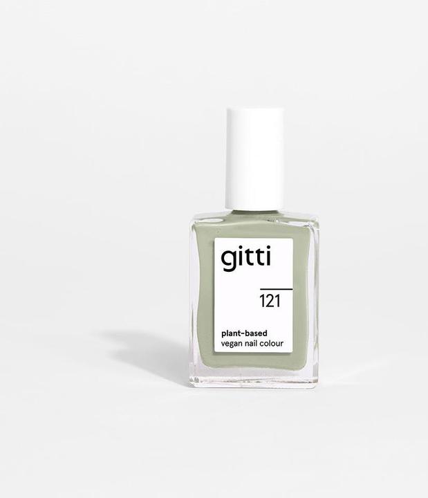 Actual product image Gitti no. 121 Nail Polish Sage Green (Sage Green, Colour paint)