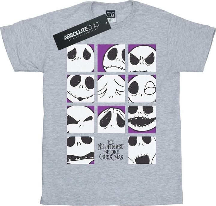 Produktbild Disney Nightmare Before Christmas Many Faces Of Jack Squares TShirt (S)