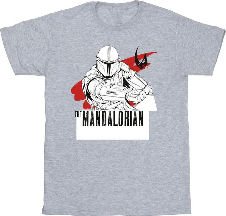 Immagine prodotto Star Wars The Mandalorian Mando Shoots Maglietta Uomo (3XL)