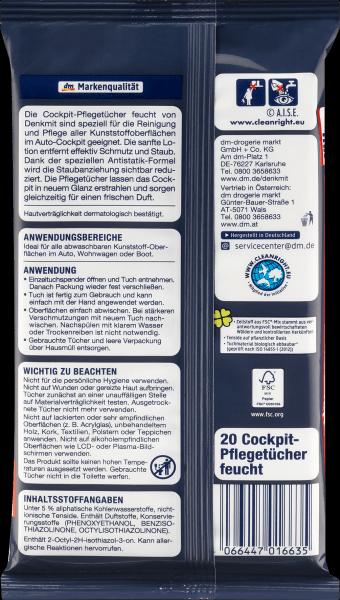 Immagine prodotto dm Denkmit Salviette umidificate per la cura dell'auto