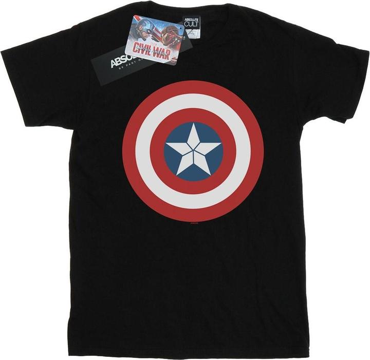 Actual product image Boys Captain America Civil War Shield T-Shirt (128)