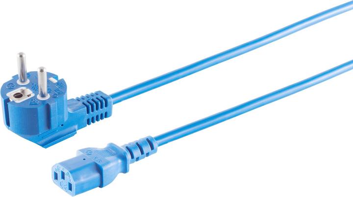 Produktbild Shiverpeaks Markenlos Kaltgeräte Netzkabel Schutzkontakt-Stecker abgewinkelt (5 m, CEE 7/7)