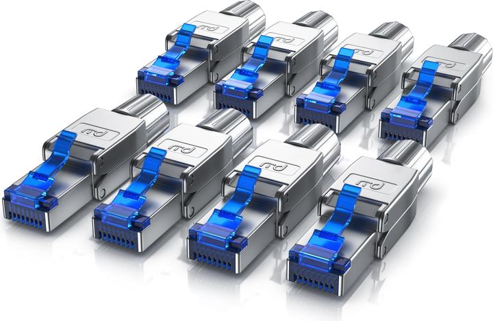 Actual product image Primewire 8x network connector field-terminable RJ45 CAT 8, connector CAT8 for LAN cable network cable (0.05 m)