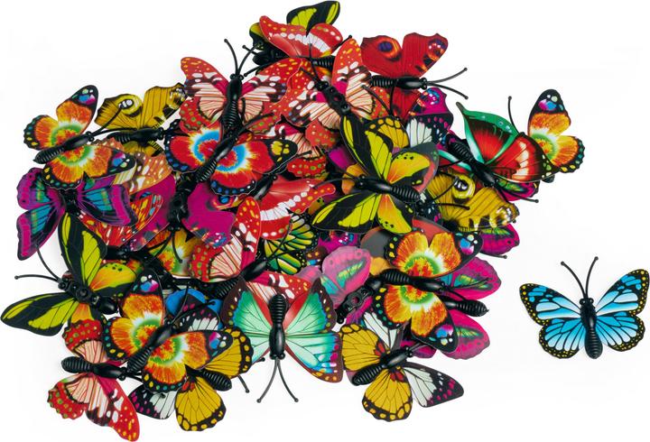 Produktbild VBS XXL Streuteile "Schmetterling", Klein, 50 Stück, Bunt sortiert, ca. 4,5 cm