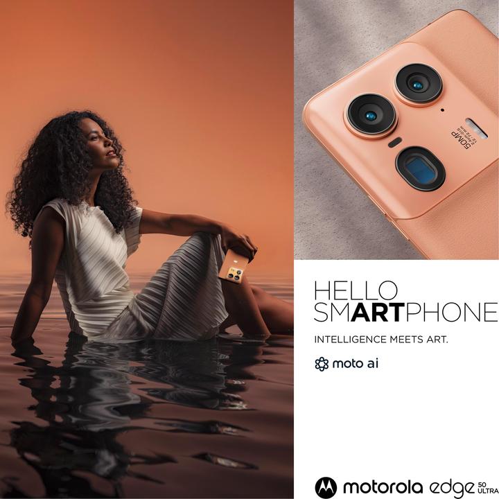 Immagine prodotto Motorola Edge 50 Ultra (1000 GB, Peach Fuzz, 6.67", Doppia SIM, 64 Mpx, 5G)