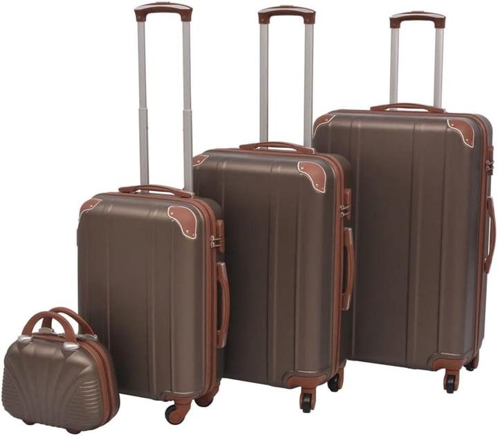 VidaXL 4-teiliges Kofferset (M (50 - 90l), L (90 - 115l), XL (ab 115l))