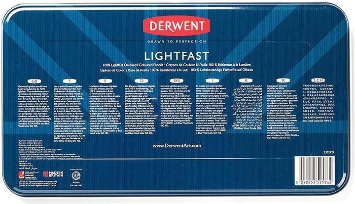 Immagine prodotto Derwent Matite colorate Lightfast, 4 mm, multicolore, 36 pezzi (Multicolore, 36 x)