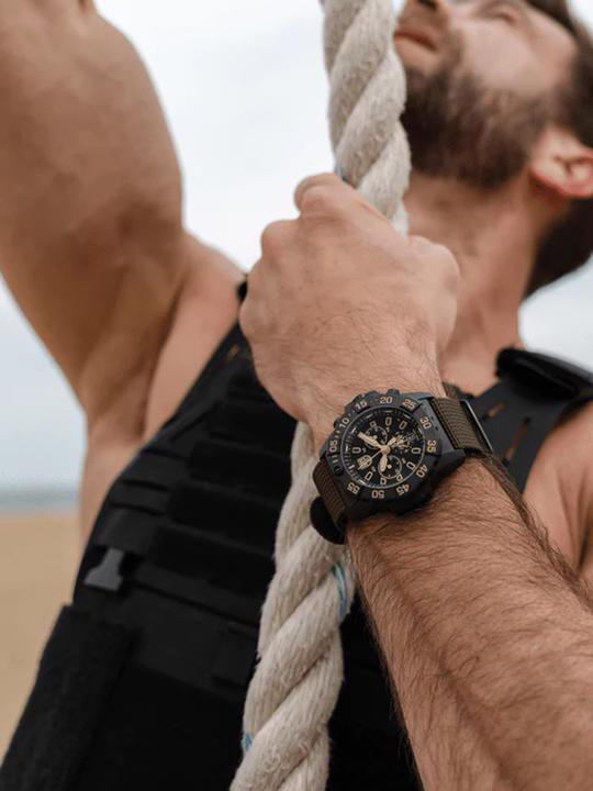 Actual product image Luminox XS.3590.NSF.SET Men's watch Navy Seal Foundation Chronograph Set 45mm 20ATM (Chronograph, 45 mm)