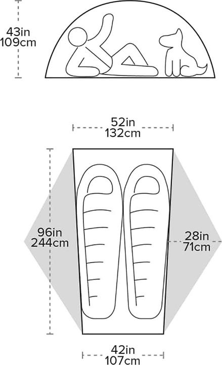 Actual product image Big Agnes Copper Spur HV UL 2 Long (Dome tent, 1.47 kg, 2 persons)