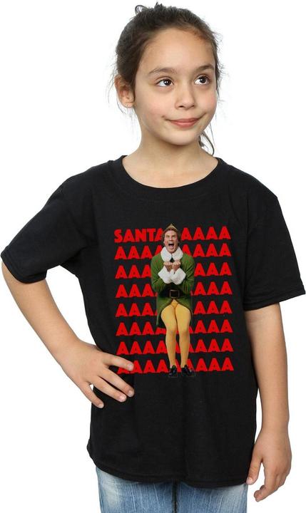 Immagine prodotto Elf Buddy Santa Scream Maglietta Ragazze (140, 146)