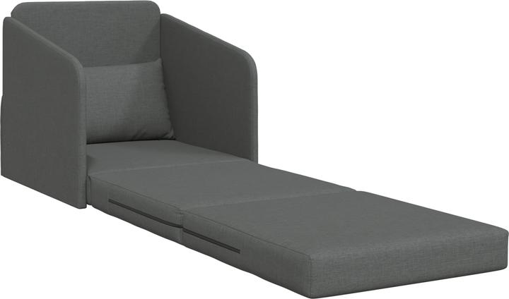 Immagine prodotto VidaXL Divano letto a terra 2 in 1 grigio scuro 65x80x83 cm in tessuto (2 posti)