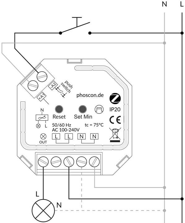 Image du produit Dresden Elektronik Acteur de variation Phoscon Kobold Zigbee 400 W (Actionneur de variateur)