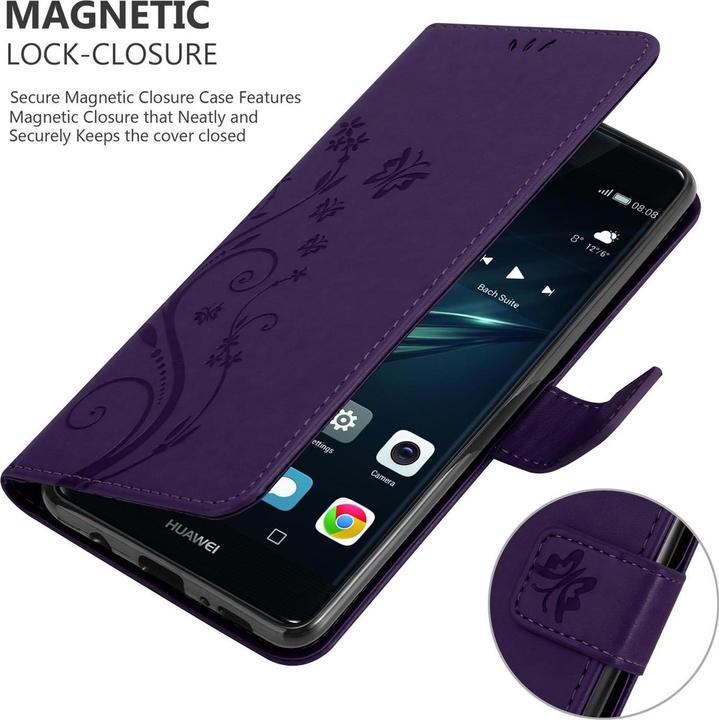 Productafbeelding Cadorabo Bloemen Boekomslag (Huawei P9 Plus)