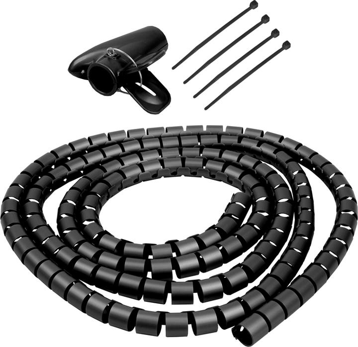 Produktbild Steffen SET FAST COVER Kabelschutzschlauch Typ 15mm schwarz (Kabelschlauch, 200 cm)
