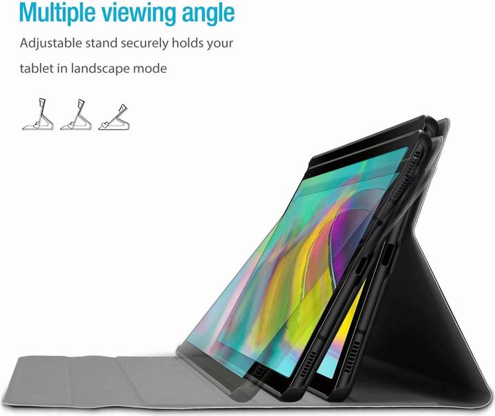 Produktbild Lobwerk 2in1 Keyboard Cover für Samsung Galaxy Tab S5e T720 T725 mit Standfunktion Tastatur Gold