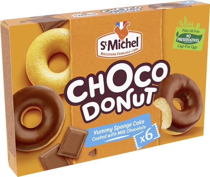 Actual product image St.Michel Doonuts topped with chocolate 180 g (1 pcs., 230 g)