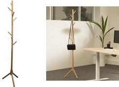 Immagine prodotto Unilux Appendiabiti MIKADO, 8 ganci, design salvaspazio in legno di faggio, ganci arrotondati,...