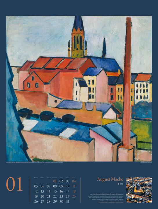 Immagine prodotto KunstGeschichten - Meisterwerke und die Orte ihrer Inspiration Kalender 2026 (Copertina rigida, Tedesco)
