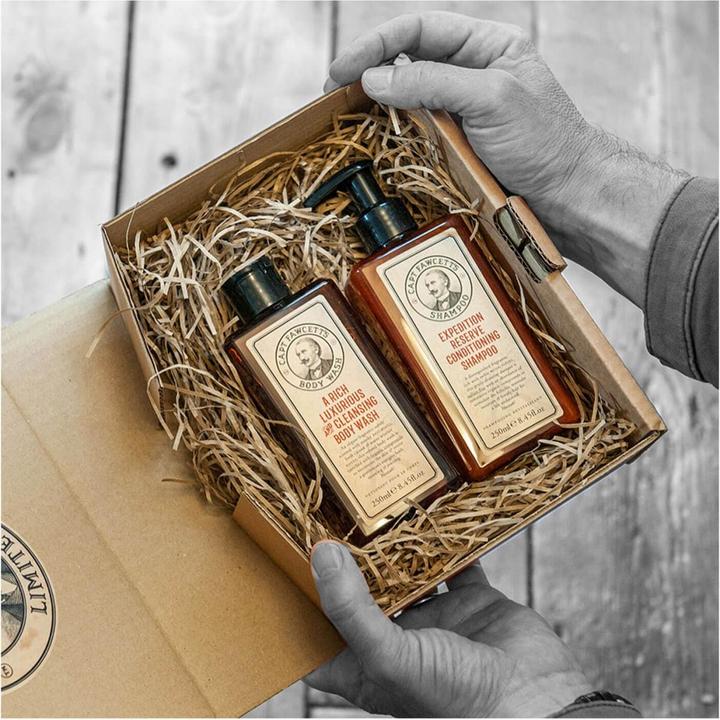 Immagine prodotto Captain Fawcett Capt. Fawcett Care - Expedition Reserve Body Wash & Shampoo Set (Set per la cura dei capelli)