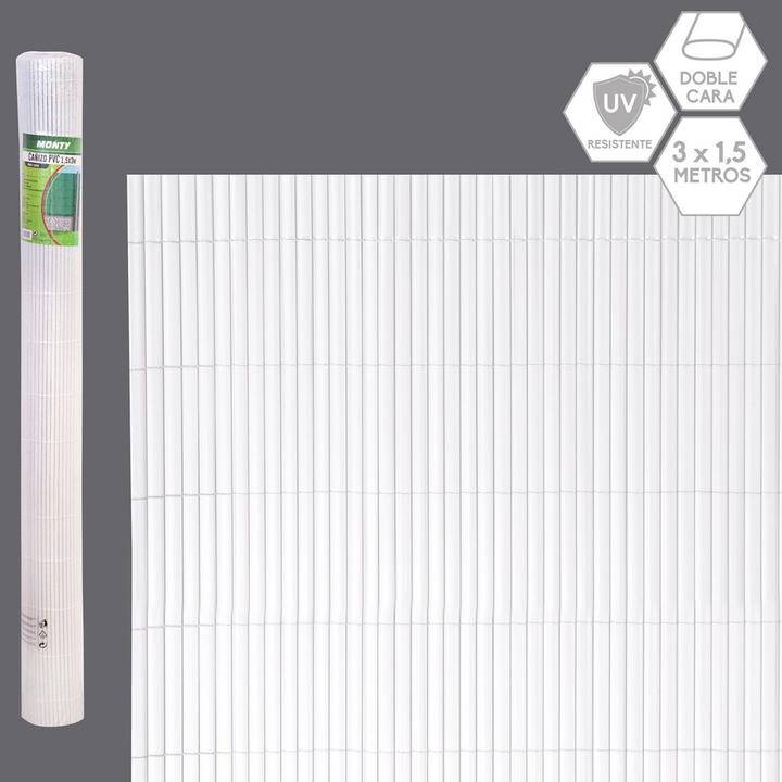 Produktbild BigBuy Sichtschutz Weiss PVC 1 x 300 x 150 cm (150 cm)