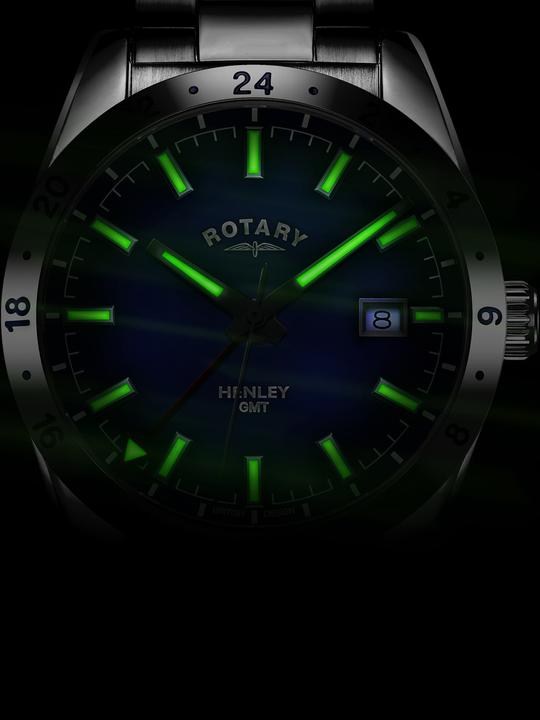 Produktbild Rotary GB05176/05 Henley GMT Herren 40mm 10ATM (Analoguhr, 40 mm)