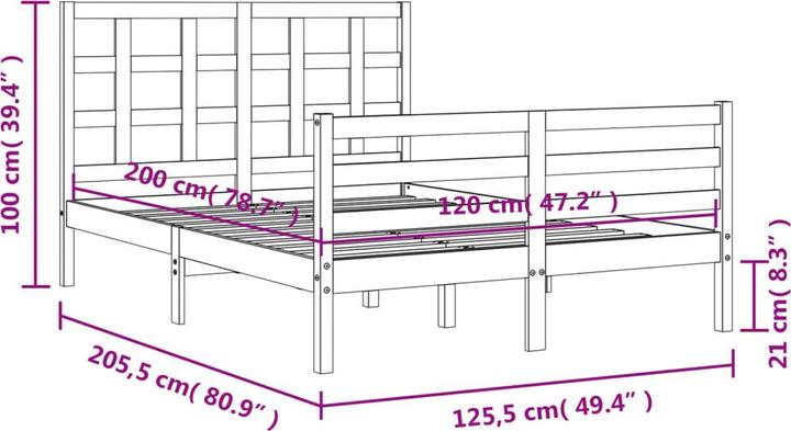 Actual product image VidaXL Dorina (120 x 200 cm)