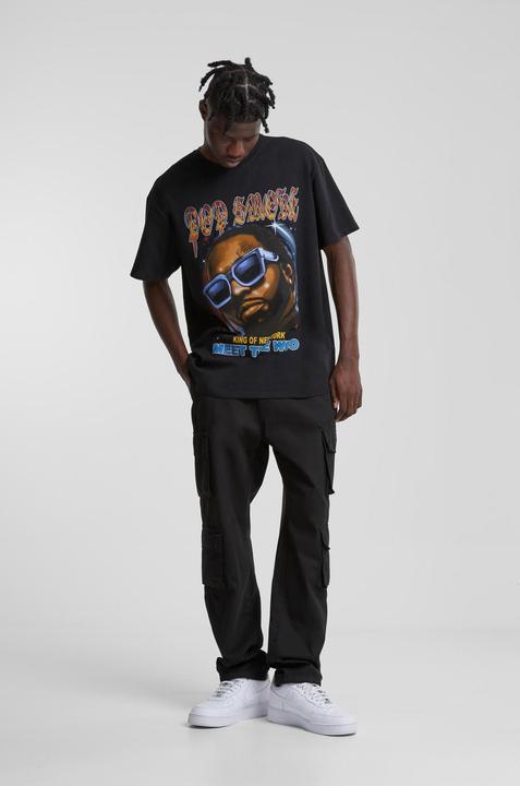 Actual product image Mister Tee Pop Smoke Meet the woo Oversize Tee - 18453 (M)