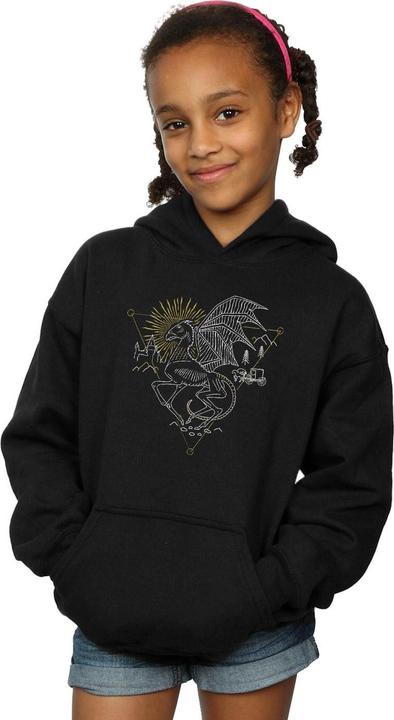 Produktbild Thestral Line Art Kapuzenpullover Mädchen (152, 158)