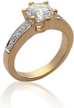Immagine prodotto Lara BAGUE AM - GR. 52 - BICOLORE - ZIRCONIA (52)