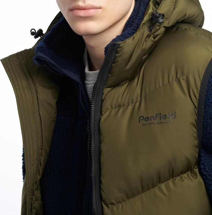 Immagine prodotto Penfield gilet con cappuccio trapuntato con angolo hudon cript quilt riptop (S)