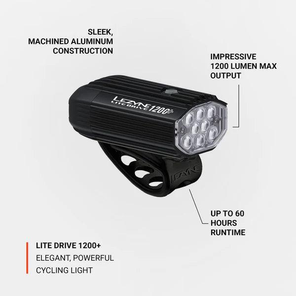 Actual product image Lezyne Lite Drive 1200+ Front (1200 lm)