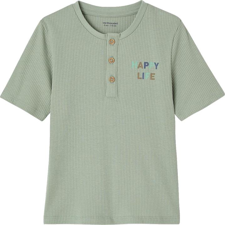Produktbild Vertbaudet 2er-Set Jungen Schlafanzüge mit HAPPY-Print und Recycling-Baumwolle (110)