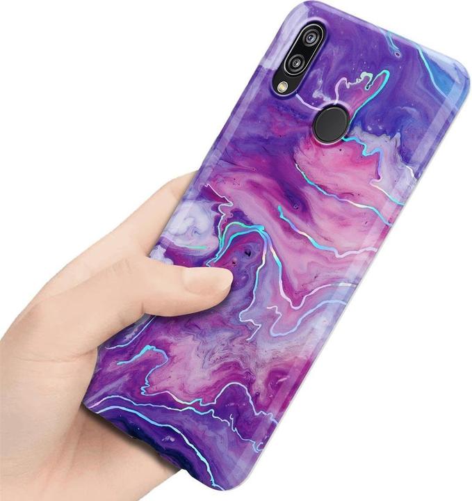 Productafbeelding Cadorabo IMD TPU kleurrijke marmeren hoes (Huawei P20 Lite)