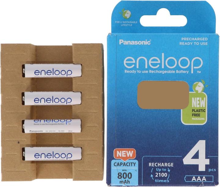 Immagine prodotto Panasonic Batteria HR-4UTGB Blister con 4 eneloop AAA (4 pz., AAA, 800 mAh)