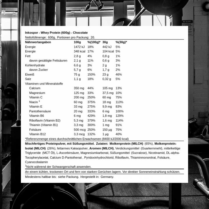 Immagine prodotto Inkospor Proteine del siero di latte (Chocolate, 1 pz., 600 g)