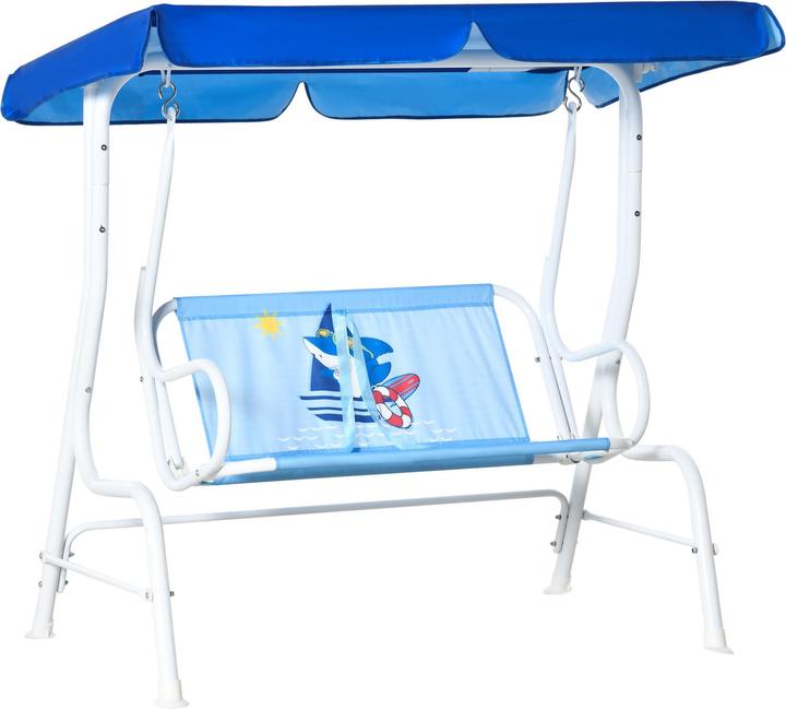 Produktbild Outsunny Kinder Hollywoodschaukel mit dem winkelverstellbaren Verdeck (Kindersessel)