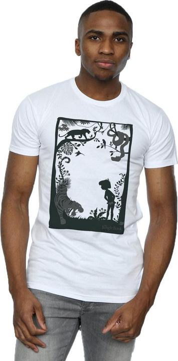 Actual product image Disney Mens The Jungle Book Silhouette Poster T-Shirt (S)