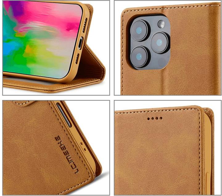 Immagine prodotto LC.Imeeke Custodia in pelle per iPhone 16 Pro - (Apple iPhone 16 Pro)