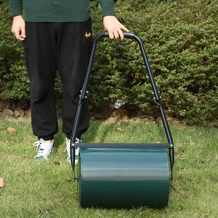 Actual product image Swisshandel24 Lawn roller with U-handle Garden roller Garden roller 30 cm diameter 30 L water/sand filling 41 cm