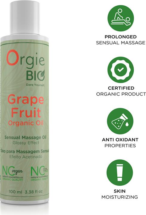 Actual product image Orgie Organic Grapefruit Organic Oil (100 ml)