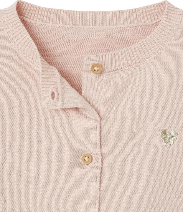 Actual product image Vertbaudet Baby Cardigan mit Herzstickerei BASIC Oeko-Tex (62)