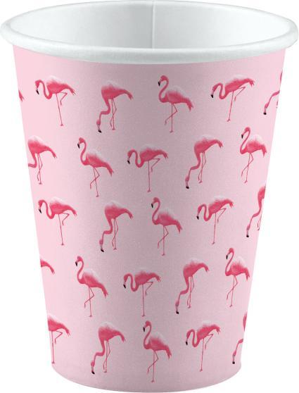 Produktbild Riethmüller 8 Becher Flamingo Paradise Papier 250 ml (10 x)