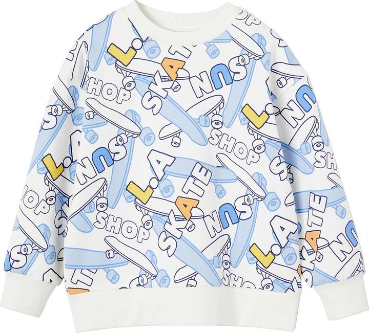 Vertbaudet Jungen Sweatshirt mit Skater-Print und Recycling-Polyester (86)