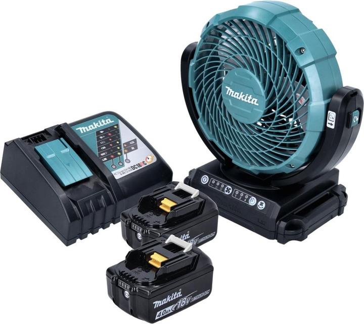 Immagine prodotto Makita DCF 102 RM Batteria Ventilatore Ventilatore 18 V 18 cm + 2x batteria 4.0 Ah + caricatore