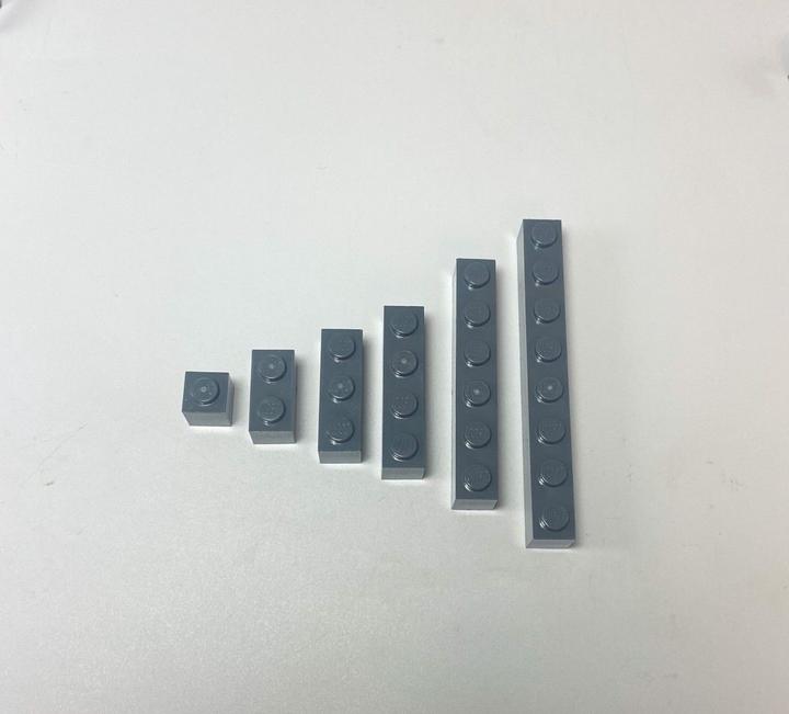 Immagine prodotto LEGO Briques Gris foncé 1x1, 1x2, 1x3, 1x4 - NOUVEAU! Quantità 100x (LEGO Classic)
