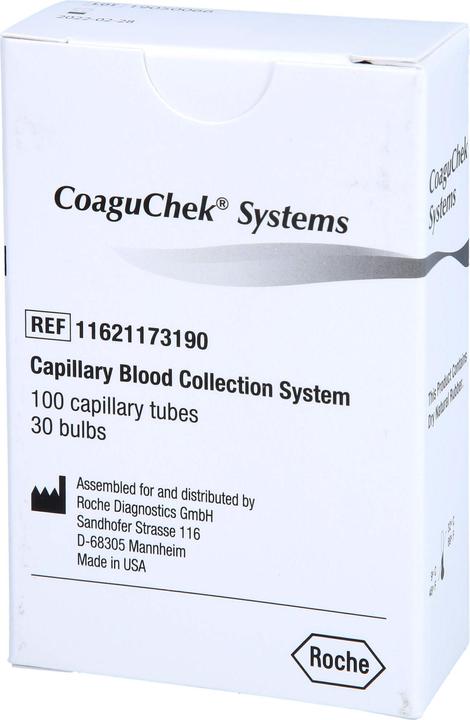 Produktbild CoaguChek Plastik Kapillaren 50 mcl (100 Stk)